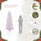 7.5ft. Pre-Lit White Fraser Fir Pencil Artificial Christmas Tree, Clear Lights